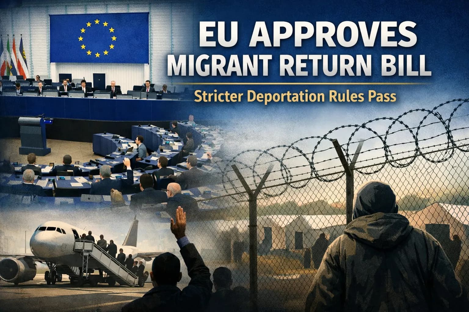European Parliament approved a migrant return increasing bill.