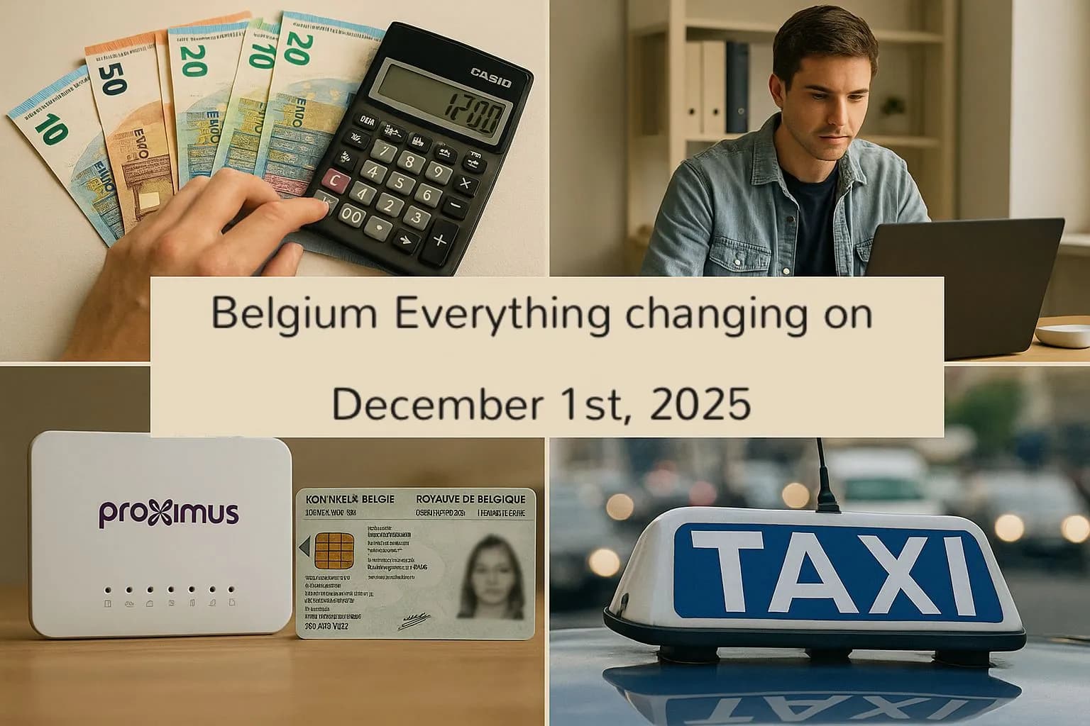 Belgium, Everything changing on December 1st, 2025