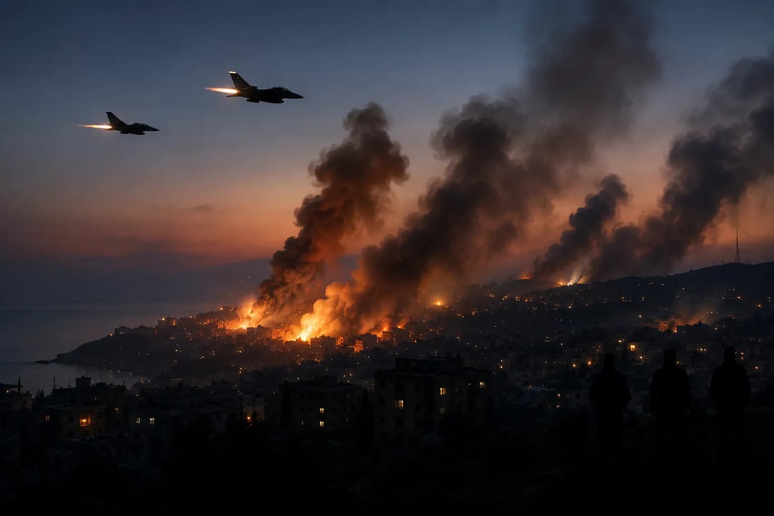 Beirut and south of Lebanon under Israeli strikes