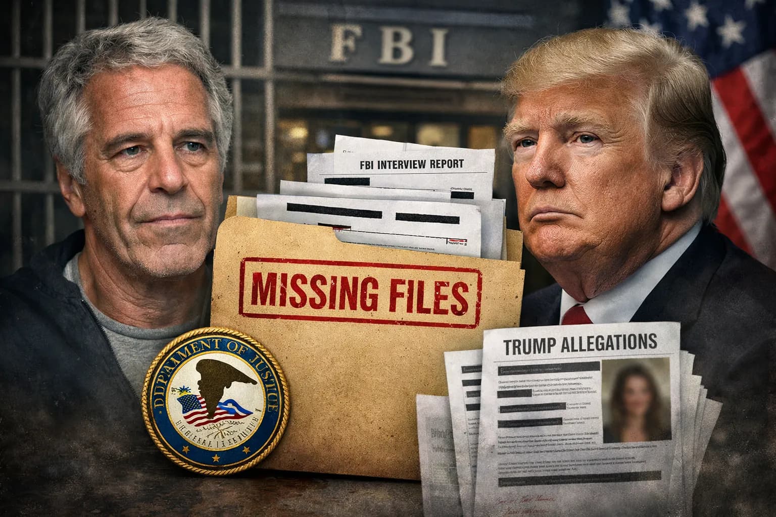 Missing Epstein Records Prompt Justice Department Review of Allegations Referencing Trump — NYT