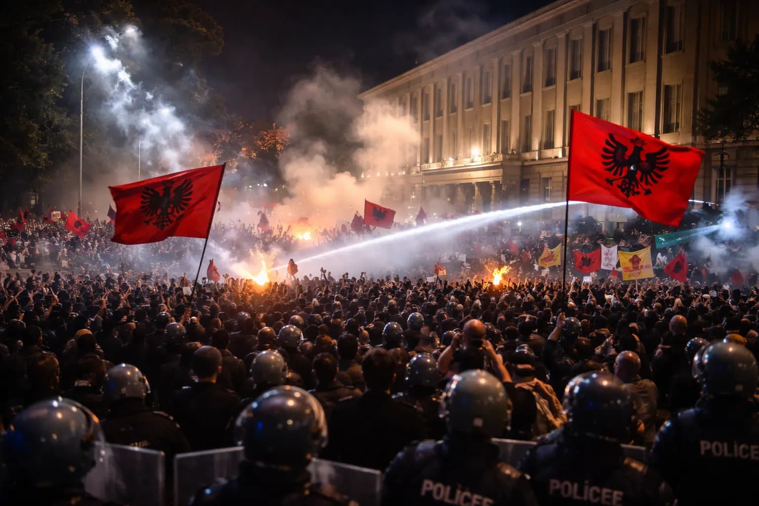 Mass Protests Erupt in Tirana as Opposition Escalates Pressure on Government