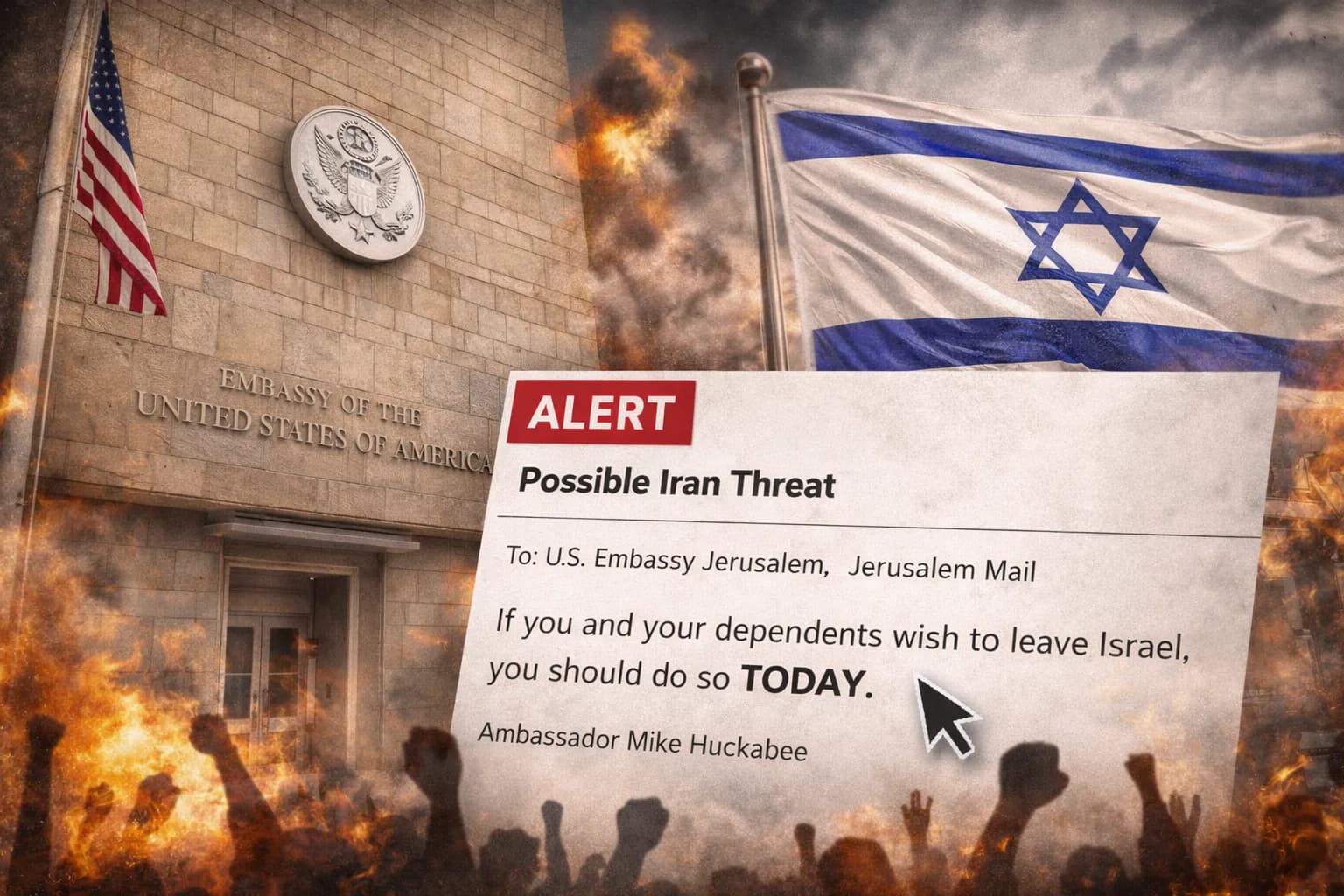 U.S. Authorizes Embassy Staff to Depart Israel Amid Fears of Potential Iran Strike