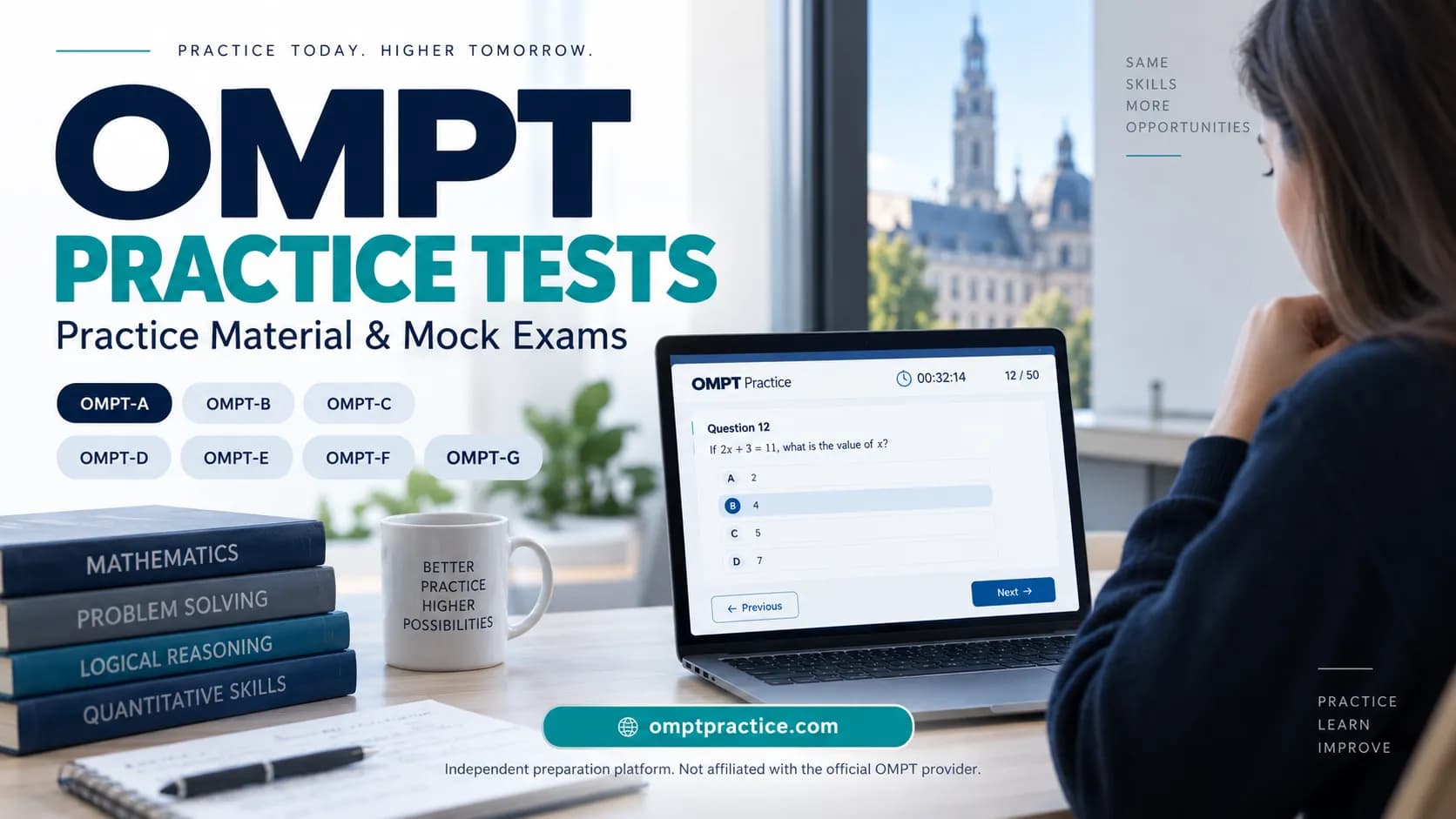OMPT Practice Review: Free Timed Mocks for OMPT A to G