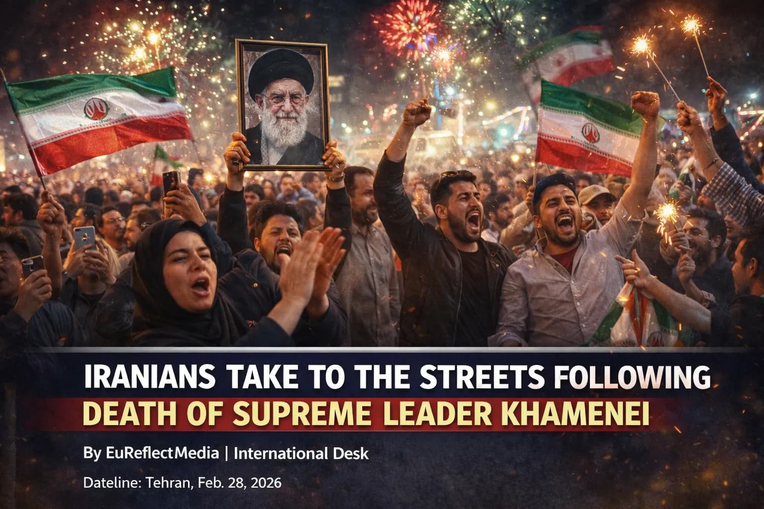 Iranians Take to the Streets Following Death of Supreme Leader Khamenei